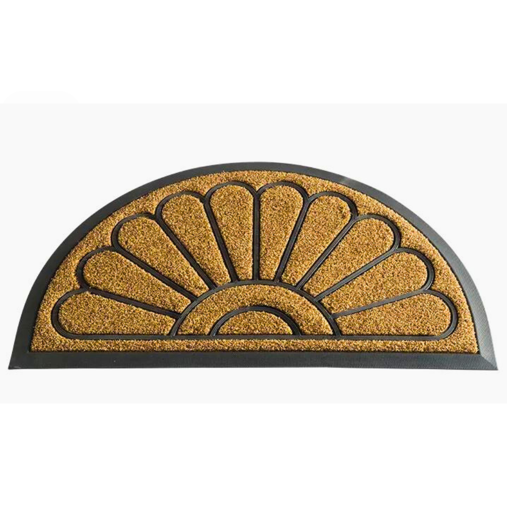 Covoras intrare cauciuc si polietilena antiderapant, maro DM10 - 75x45 cm