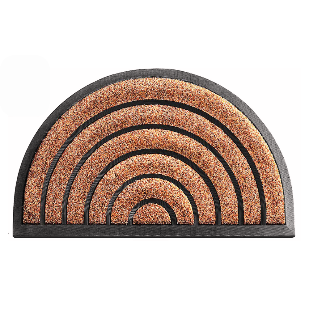 Covoras intrare cauciuc si polietilena antiderapant, maro DM09 - 75x45 cm