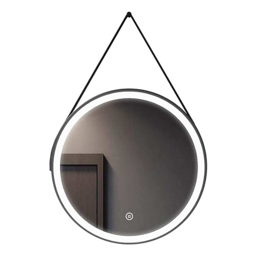 Oglinda LED Touch 60x60 cm Rama Neagra Colectia Marcello Funghi, model 1171s