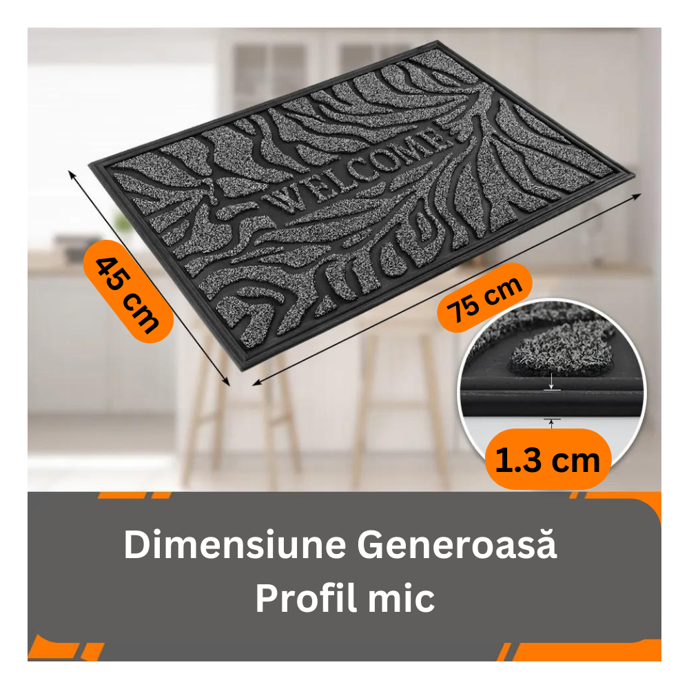Covoras cauciuc si polietilena DM17 - 75x45 cm