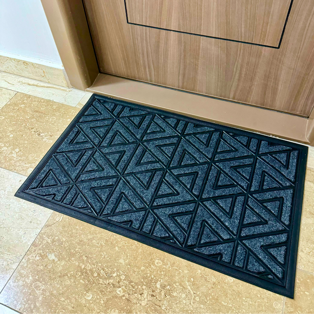 Covoras cauciuc si polietilena DM69, Gri - 75x45 cm