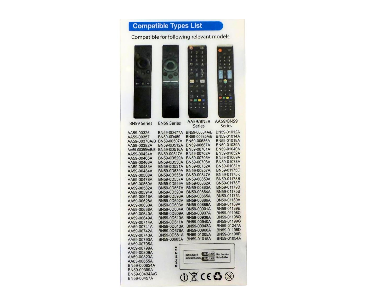 Telecomanda tv universala, Compatibila Samsung, Acopera 100% gama SAMSUNG si LG, LCD si LED, Smart, baterii incluse