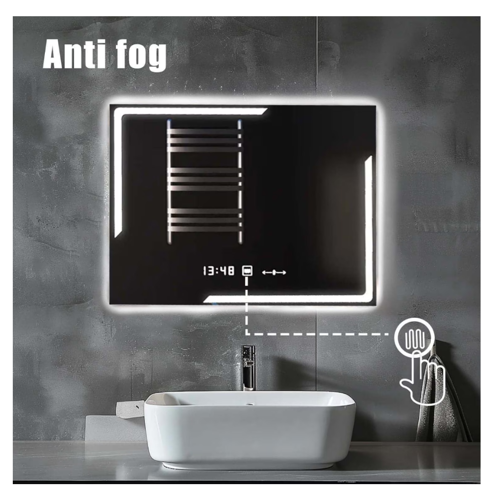 Oglinda LED Touch 80x60 cm Functie Dezaburire Colectia Marcello Funghi, model 1021