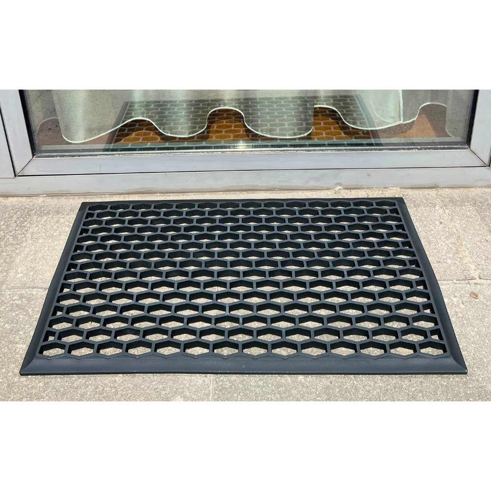 Covoras intrare cauciuc si PVC, ultra rezistent, DM08, 75x45 cm