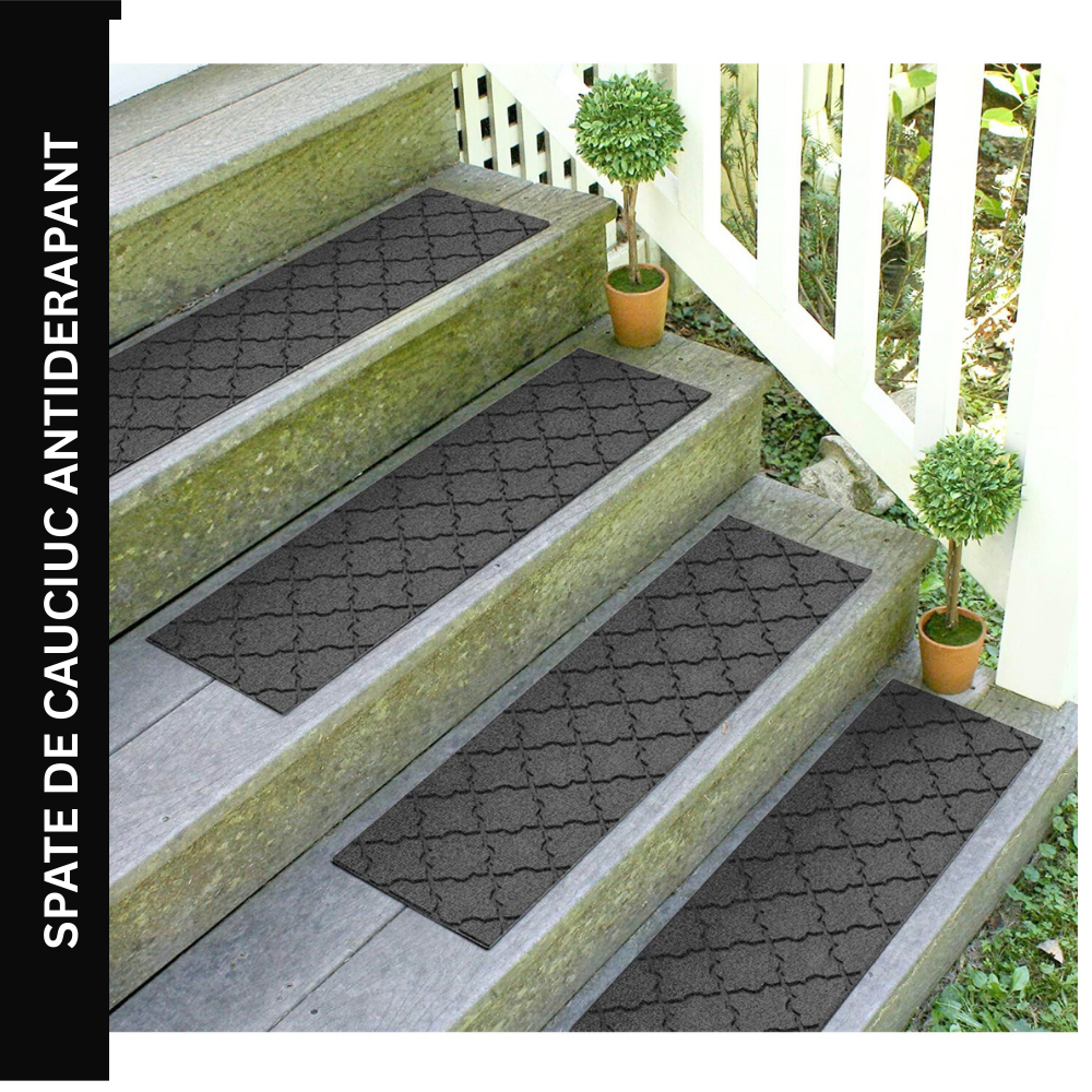 Covoras treapta antiderapant, interior/exterior, rezistent, usor de curatat, model 2, modern, ®OPTIMDEKO
