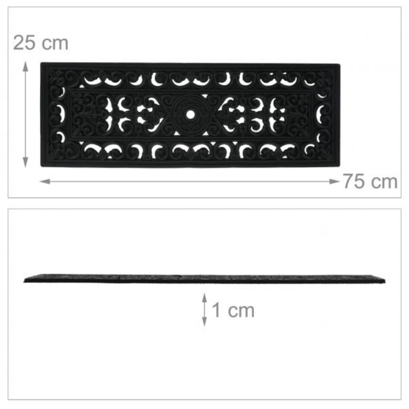 Covoras cauciuc - ingust / pentru treapta -70x25 cm