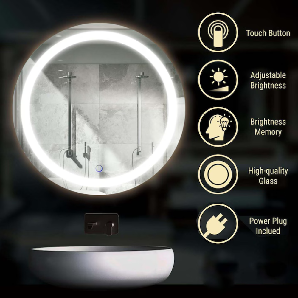 Oglinda LED Touch 70x70 cm Colectia Marcello Funghi
