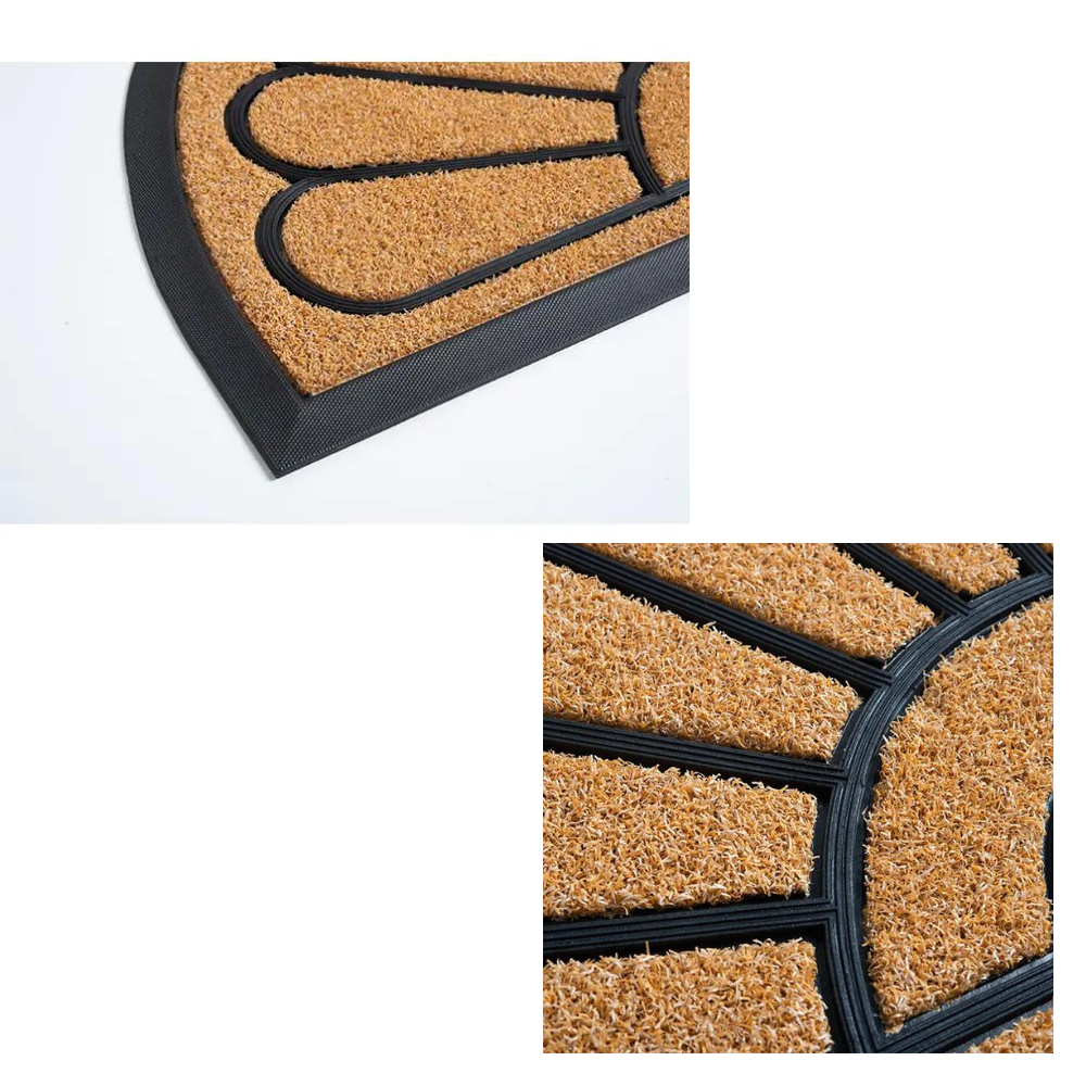 Covoras intrare cauciuc si polietilena antiderapant, maro DM10 - 75x45 cm