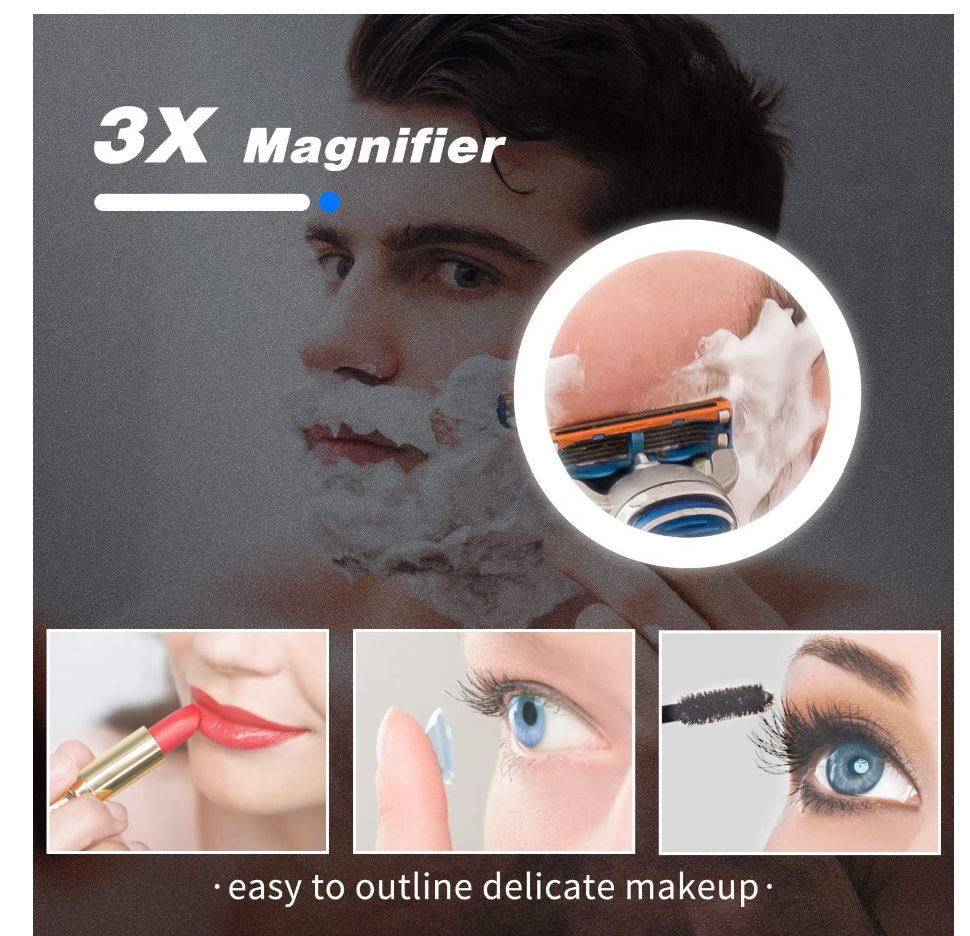 Oglinda LED Dreptunghiulara Colectia Marcello Funghi cu Functie Dezaburire si Sistem Touch, model W30