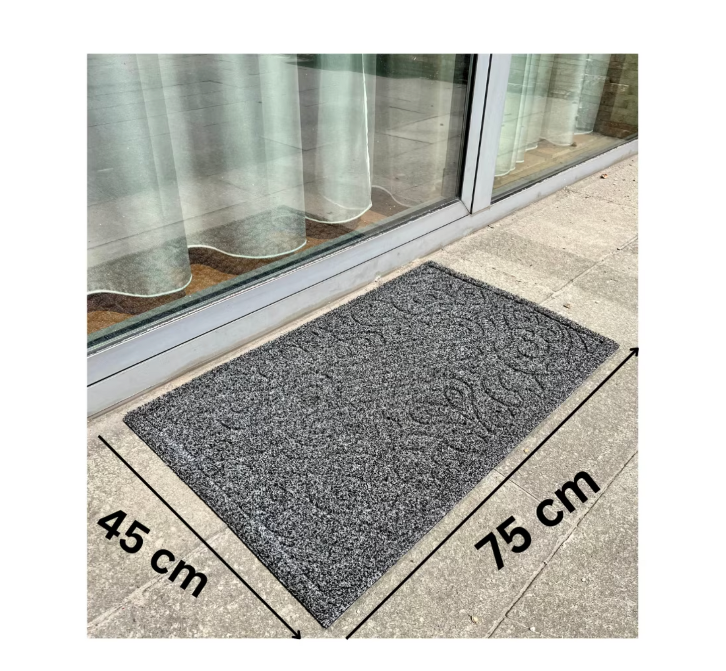 Covoras intrare polietilena antiderapant- DM02 - 75x45 cm