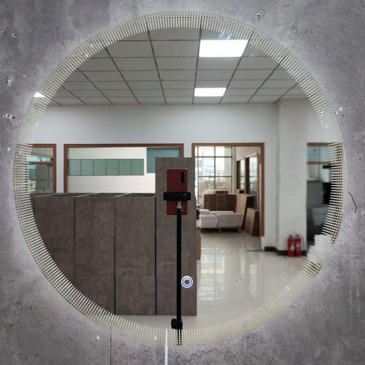 Oglinda LED Rotunda, Colectia Marcello Funghi, cu Sistem Touch si Functie Dezaburire