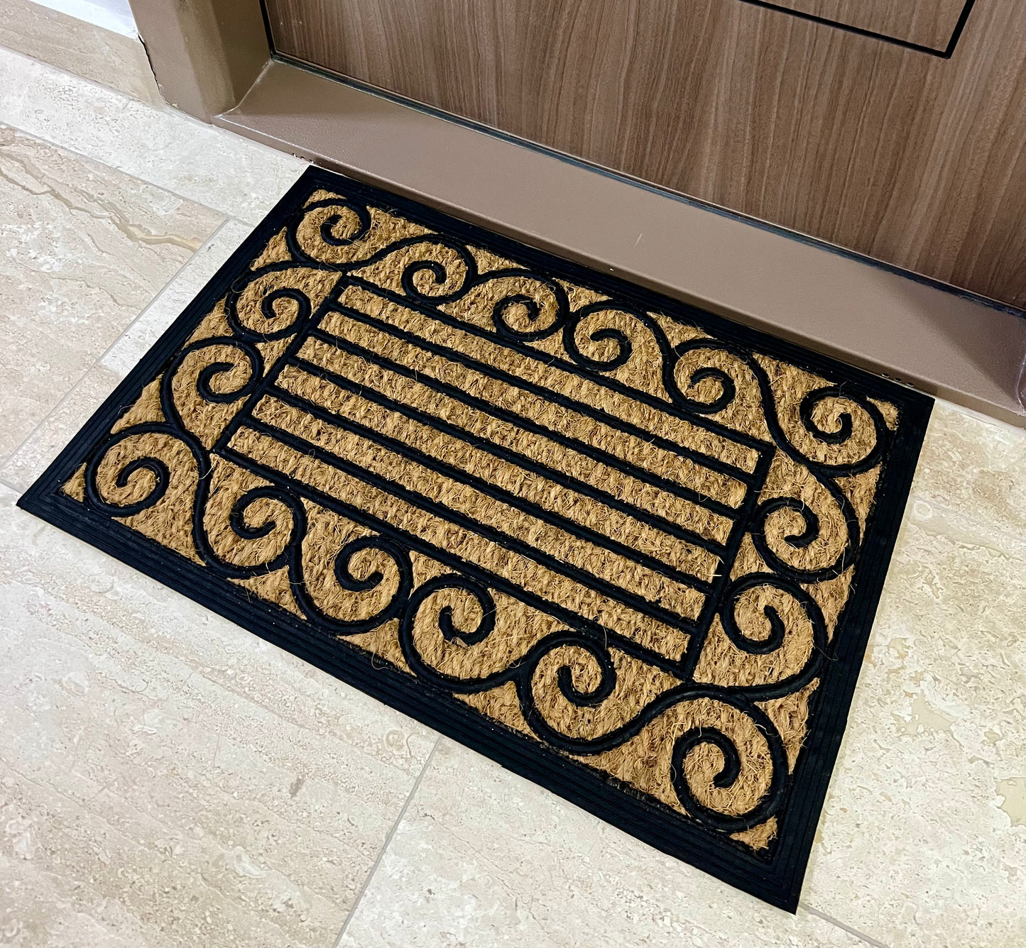 Covoras intrare fibra cocos si cauciuc, RB2419 - 60x40