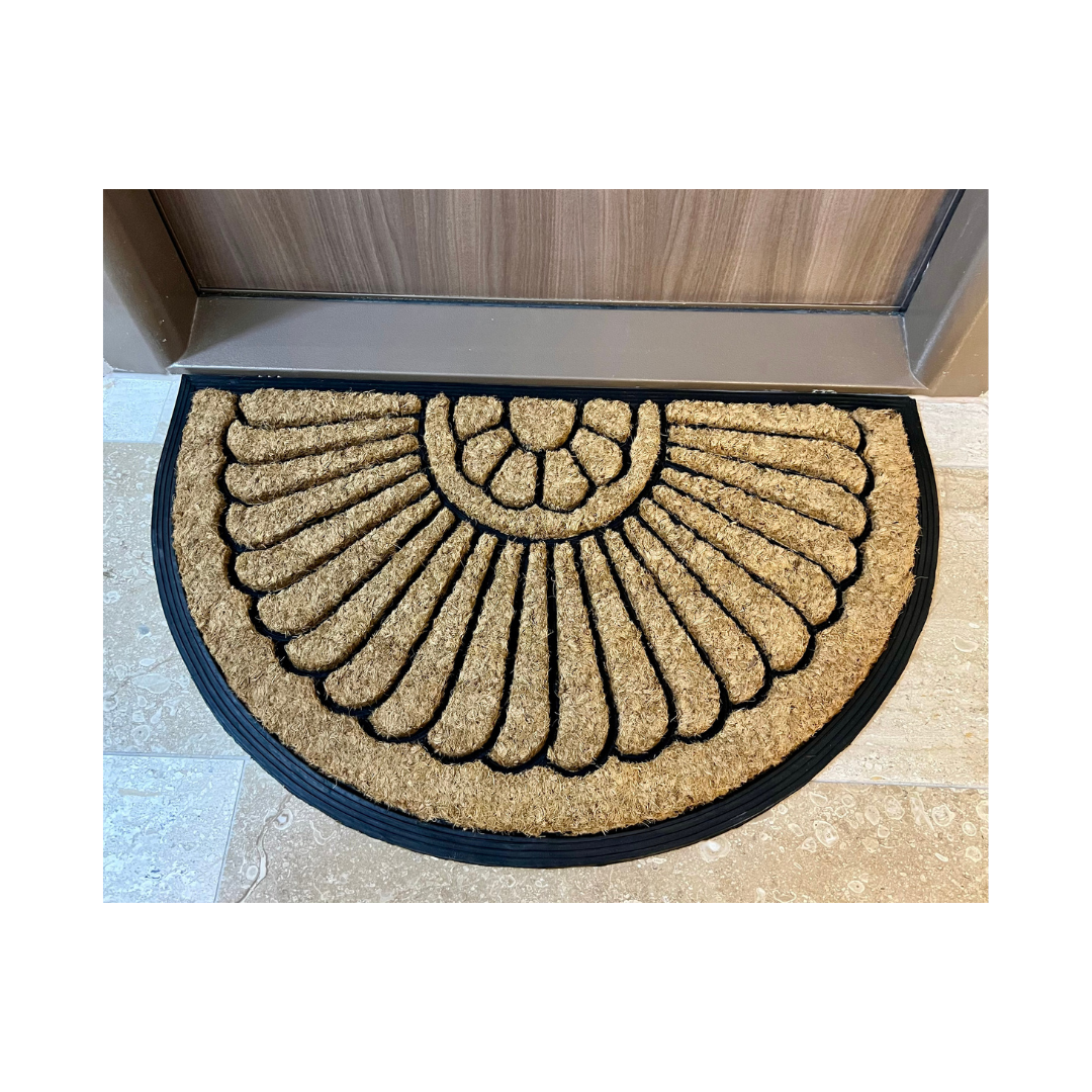 Covoras intrare fibra de cocos DM 25 -75x45 cm - semicerc