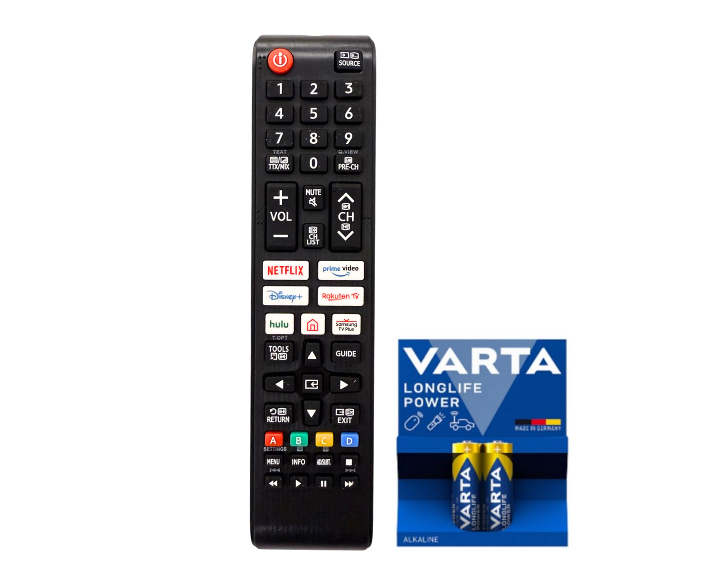 Telecomanda tv universala, Compatibila Samsung, Acopera 100% gama SAMSUNG si LG, LCD si LED, Smart, baterii incluse