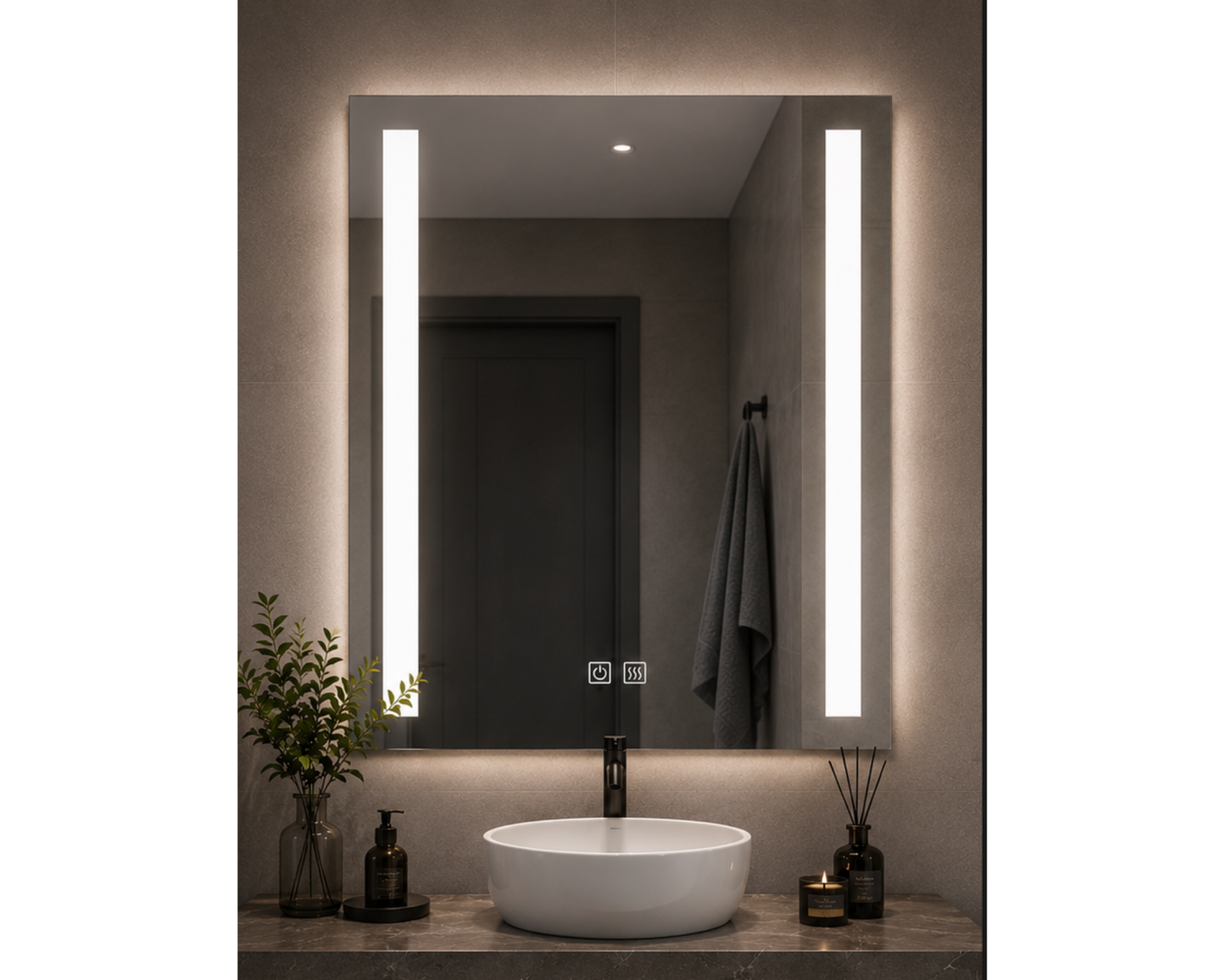 Oglinda LED Touch C206/50x70 cm Functie Dezaburire Colectia Marcello Funghi