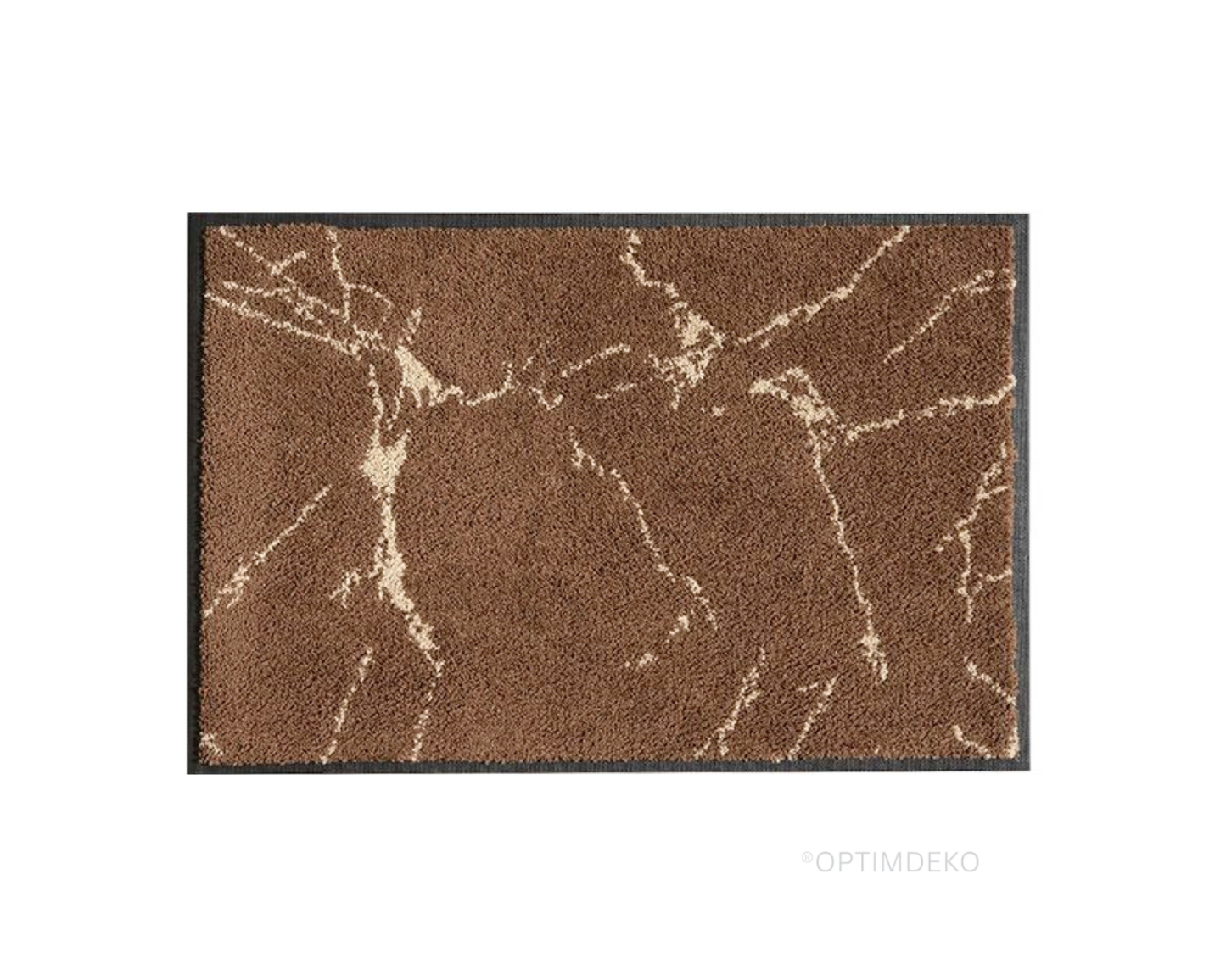 Covoras intrare gri 90x60 cm, ®OPTIMDEKO, antiderapant, rezistent, absorbtie murdarie si apa, interior/exterior, PC105