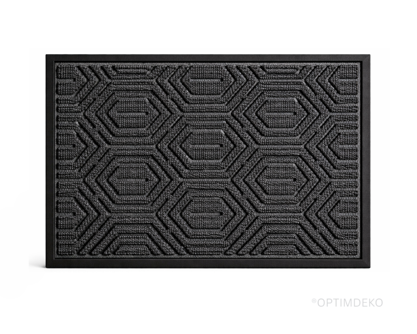 Covoras intrare gri 75x45 cm, ®OPTIMDEKO, antiderapant, rezistent, absorbtie murdarie si apa, interior/exterior, CR172 Gri
