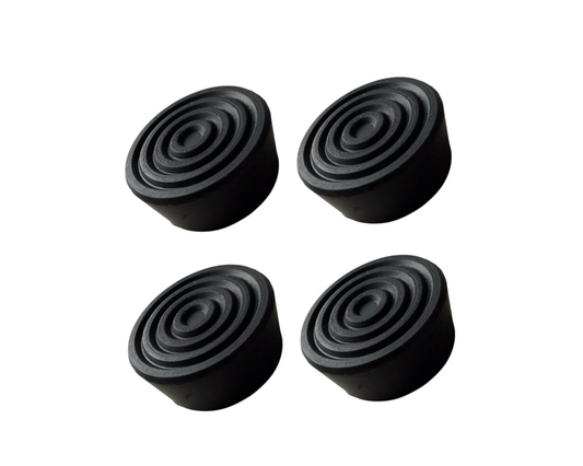 Set 4 picioruse amortizare Groase, anti vibratii sau inaltare pentru Masina de Spalat, Uscator, Frigider, Mobilier, Negru, Universale