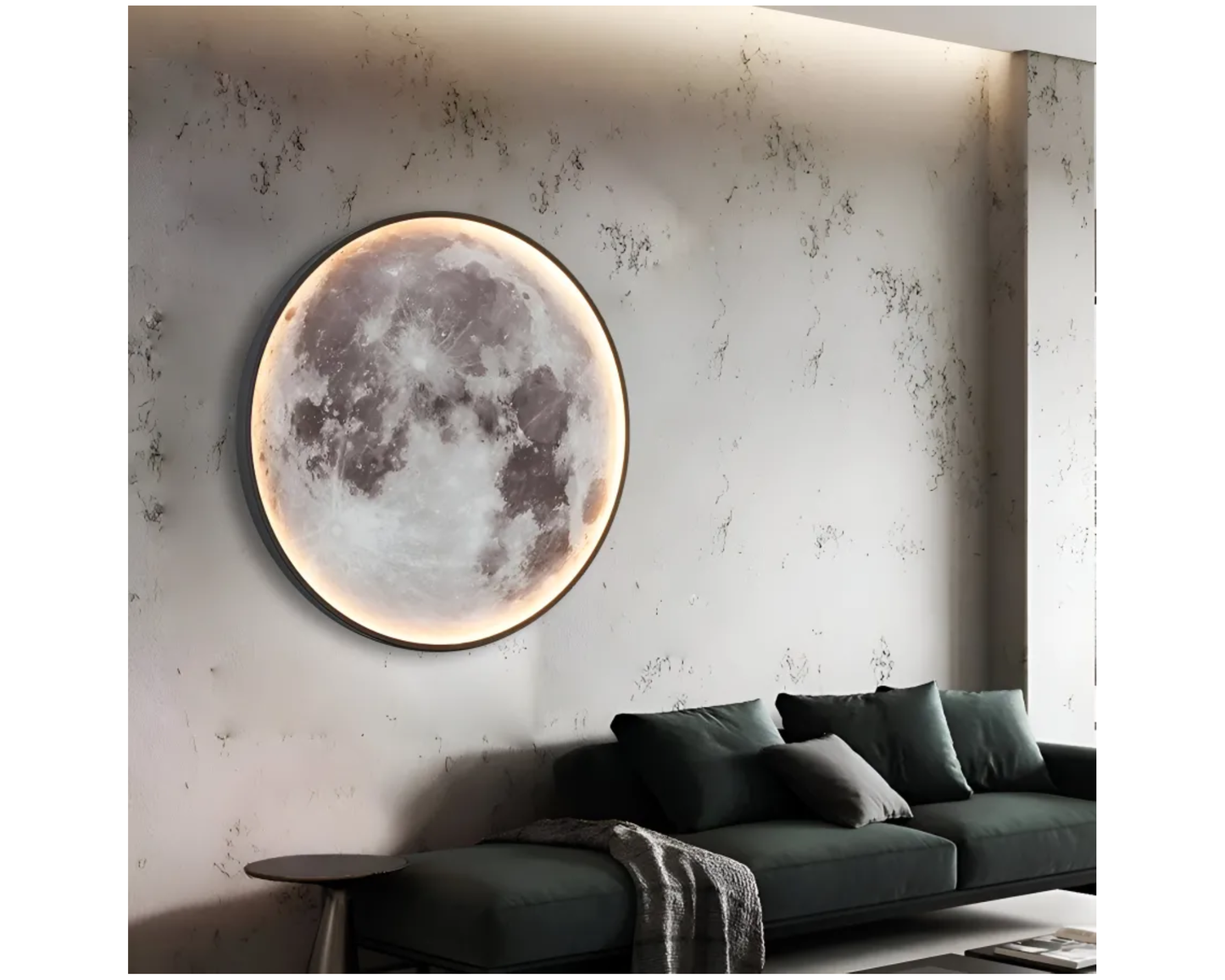 Aplica LED Decorativa Luna 34W Diametru 50CM Lumina Calda Neutra Rece 3000/4000/6000K