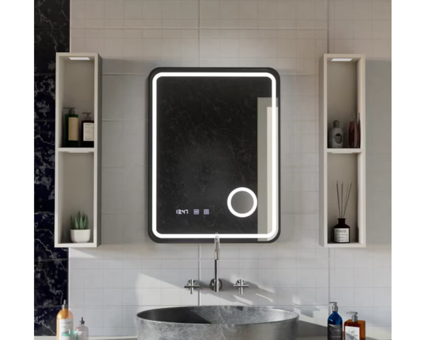 Oglinda LED Touch 60x80 cm Functie Dezaburire Colectia Marcello Funghi S80