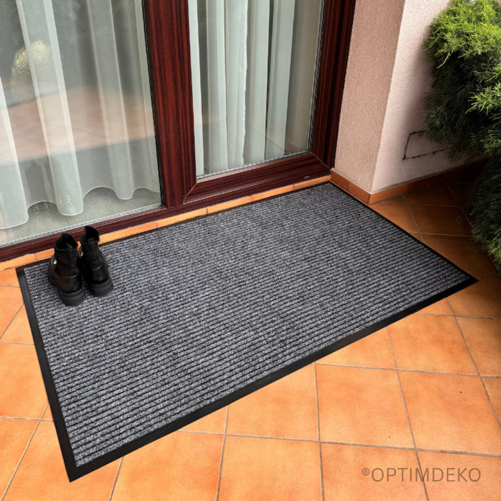 Covoras intrare antiderapant -mocheta si cauciuc- D3G- 90x150cm