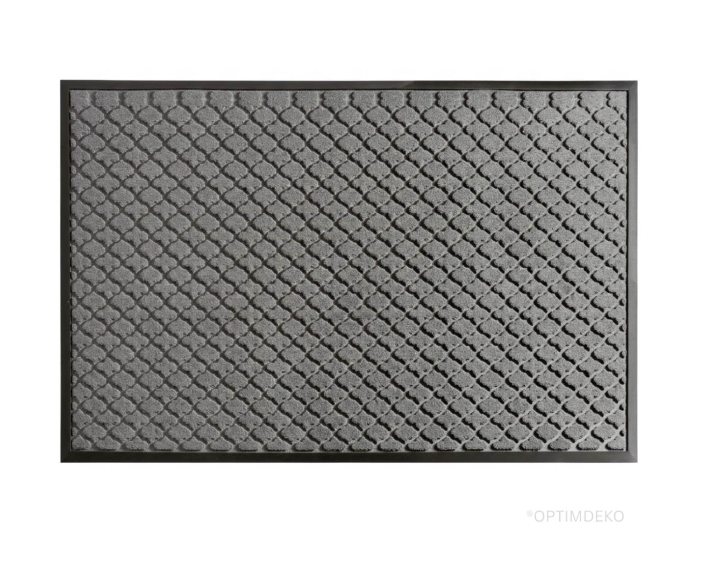 Covoras intrare gri 75x45 cm, ®OPTIMDEKO, antiderapant, rezistent, absorbtie murdarie si apa, interior/exterior, CR097 Gri