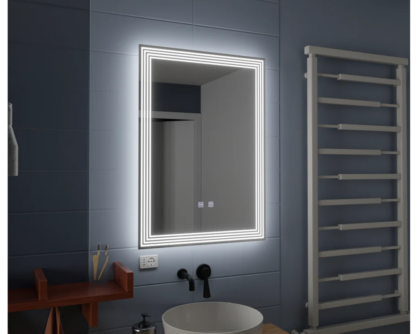 Oglinda LED Touch E19 - 50x70 cm Functie Dezaburire Colectia Marcello Funghi