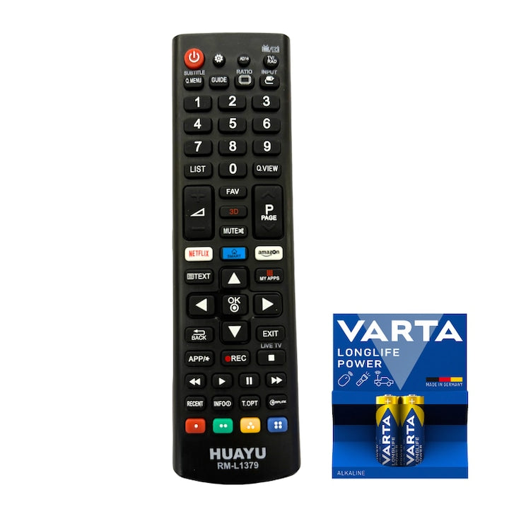 Telecomanda tv universala, Compatibila LG, Acopera 100% gama LG LCD, LED, Smart, baterii incluse