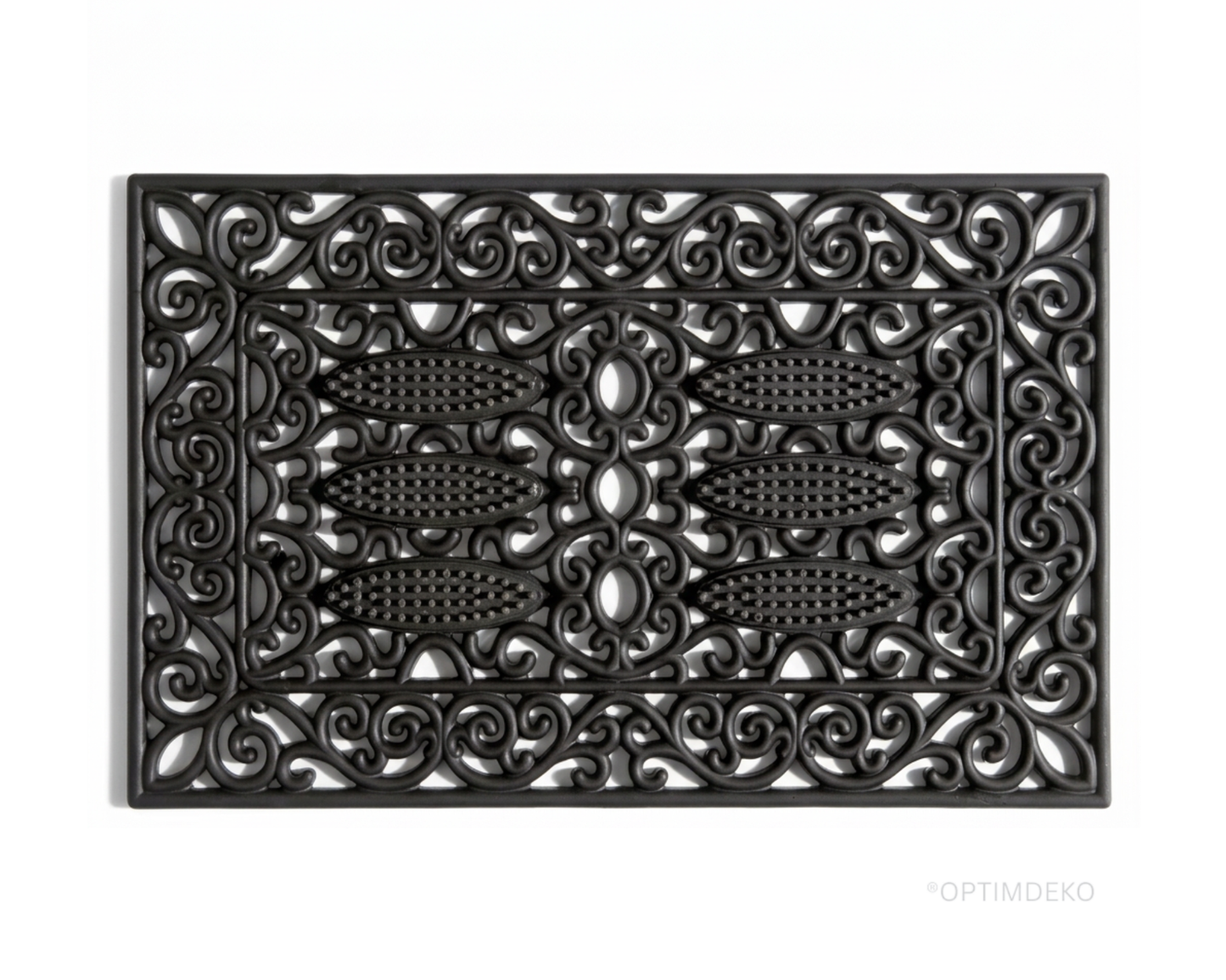 Covoras intrare, antiderapant, ®OPTIMDEKO, 75x45 cm cauciuc & PVC, ultra rezistent, ZS113
