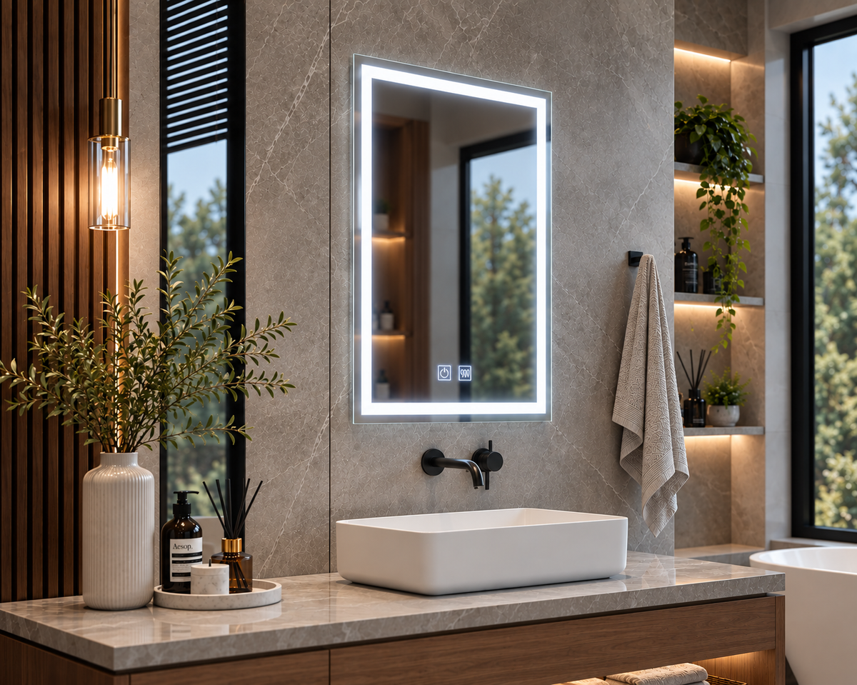 Oglinda Led Dreptunghiulara Touch, cu Functie Dezaburire E09/60x80cm