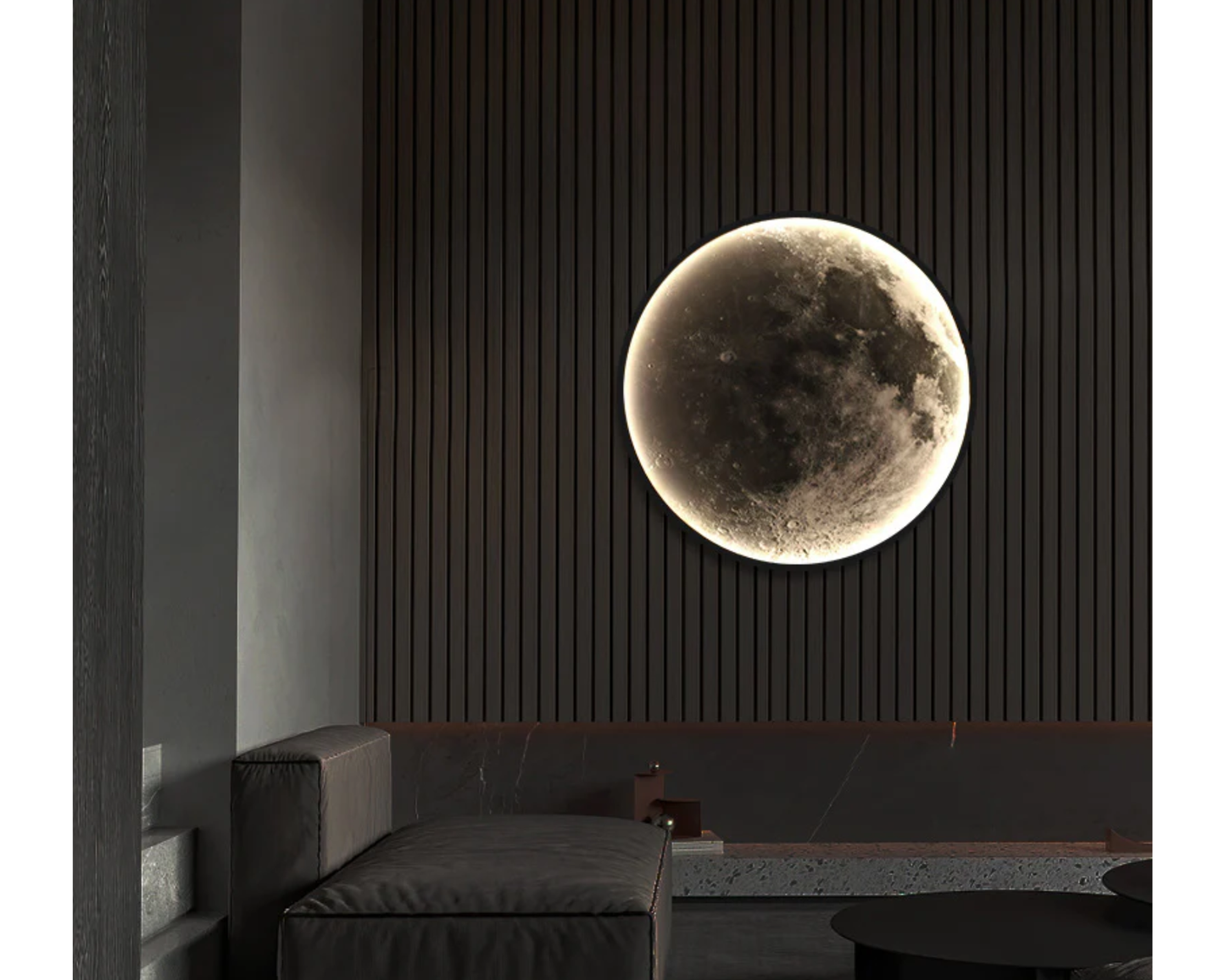 Aplica LED Decorativa Luna 34W Diametru 50CM Lumina Calda Neutra Rece 3000/4000/6000K