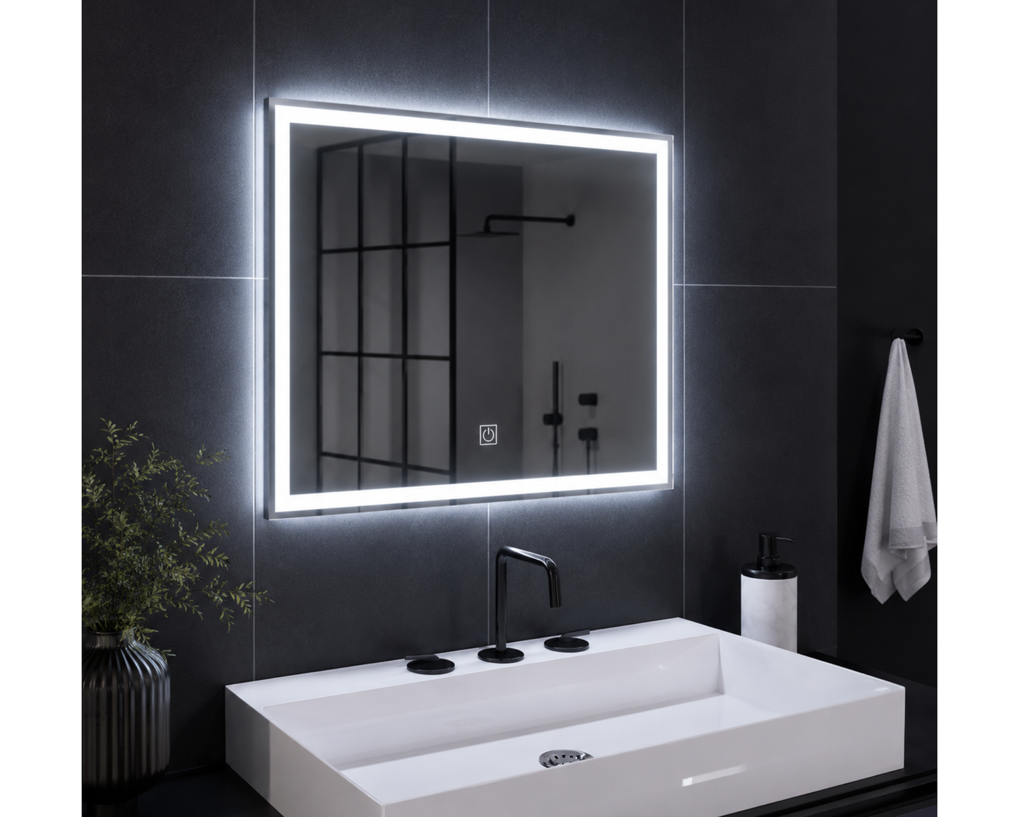 Oglinda LED Touch C200/80x60 cm Functie Dezaburire Colectia Marcello Funghi