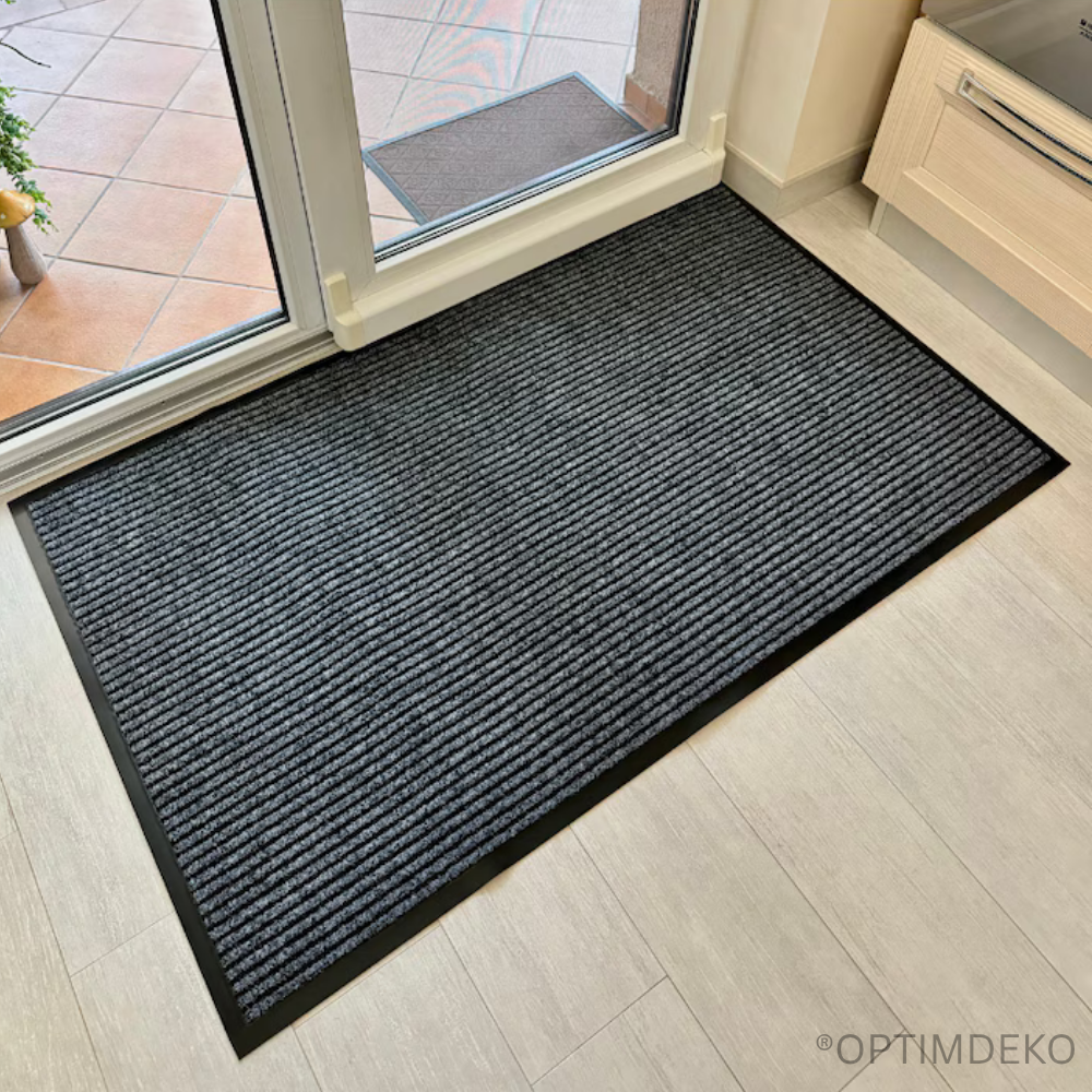 Covoras intrare antiderapant -mocheta si cauciuc- D3G- 90x150cm