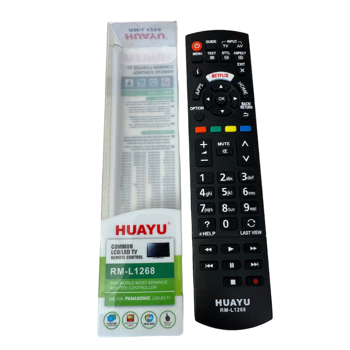 Telecomanda tv universala, Compatibila Panasonic, Acopera 100% gama Panasonic LCD, LED, Smart, baterii incluse