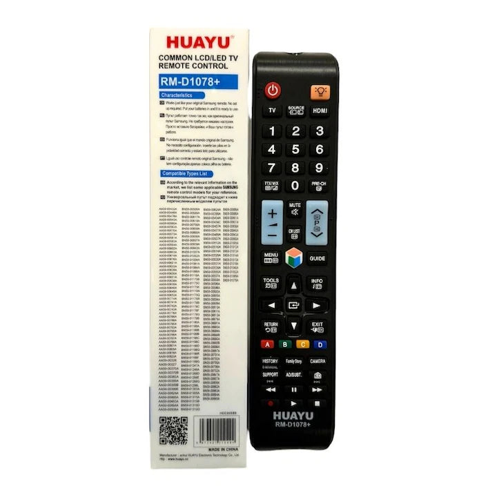 Telecomanda tv universala, Compatibila Samsung, Acopera 100% gama Samsung LCD, LED, Smart, baterii incluse