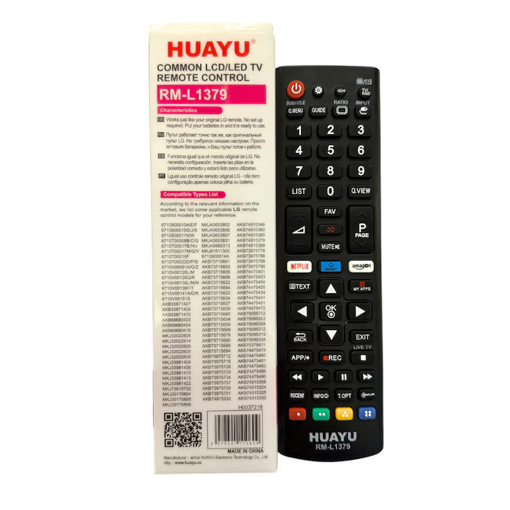 Telecomanda tv universala, Compatibila LG, Acopera 100% gama LG LCD, LED, Smart, baterii incluse