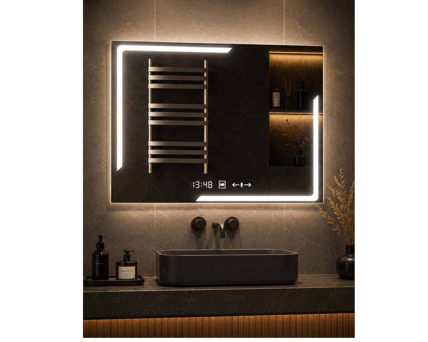 Oglinda LED Touch 80x60 cm Functie Dezaburire Colectia Marcello Funghi, model W38