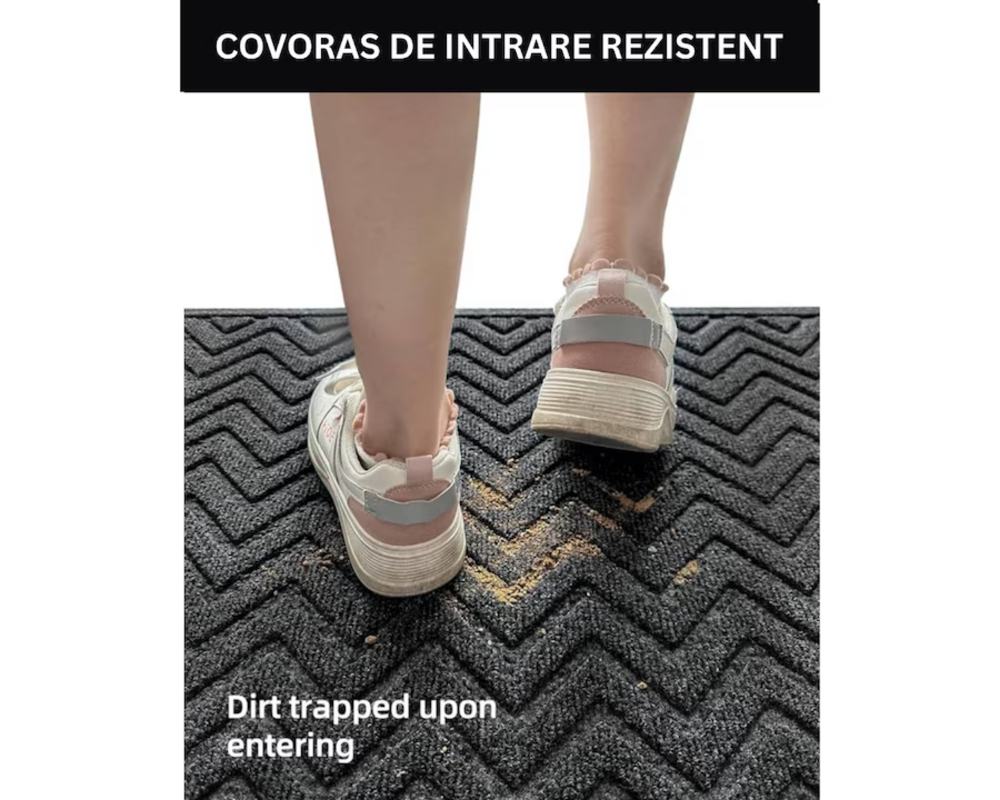 Covoras intrare Polietilena si Cauciuc Antiderapant- S099 - 90X60 cm