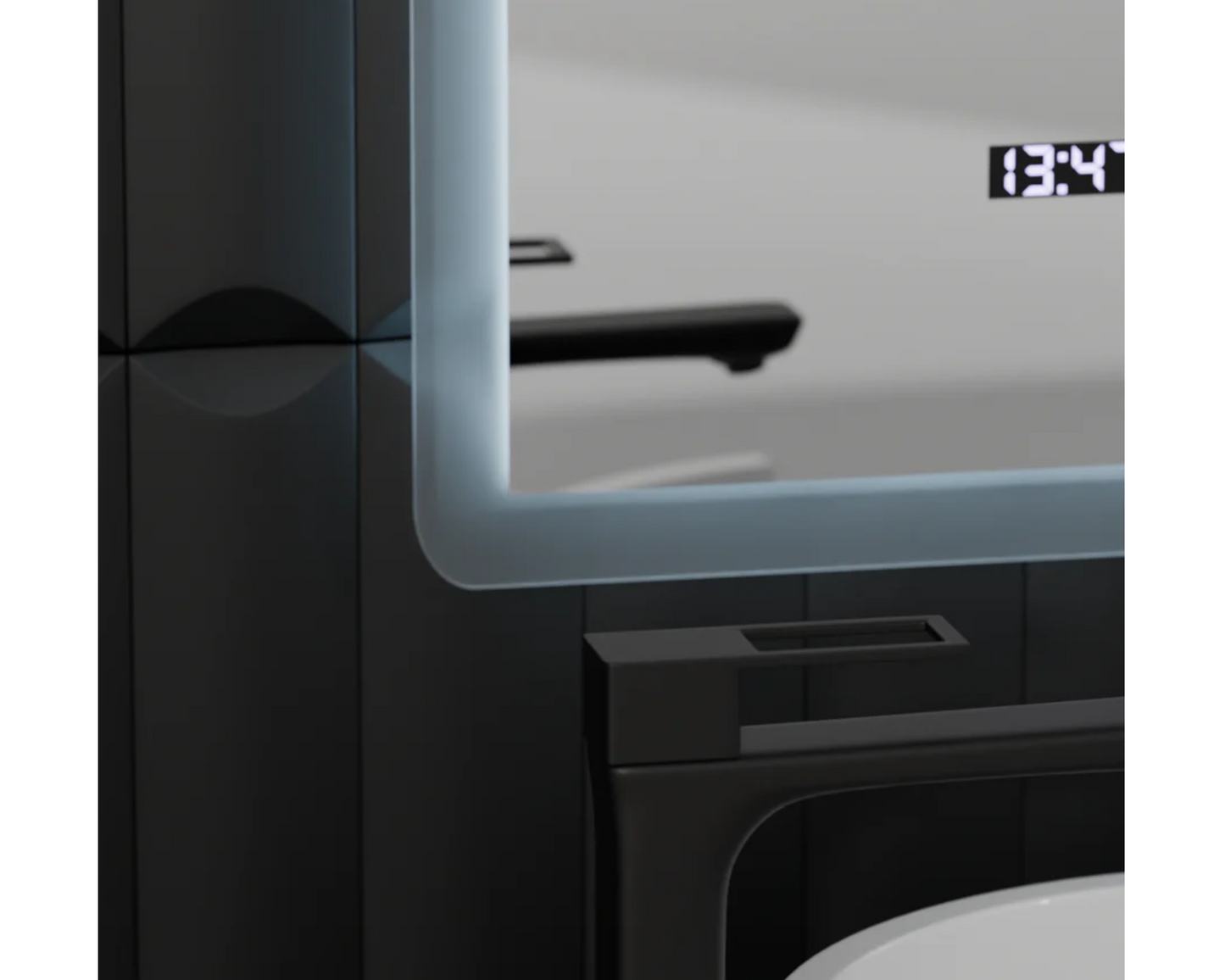 Oglinda LED Colectia Marcello Funghi Dreptunghiulara cu Functie Dezaburire si Sistem Touch, model W21/80x60cm