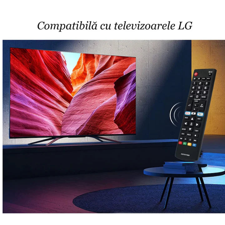 Telecomanda tv universala, Compatibila LG, Acopera 100% gama LG LCD, LED, Smart, baterii incluse
