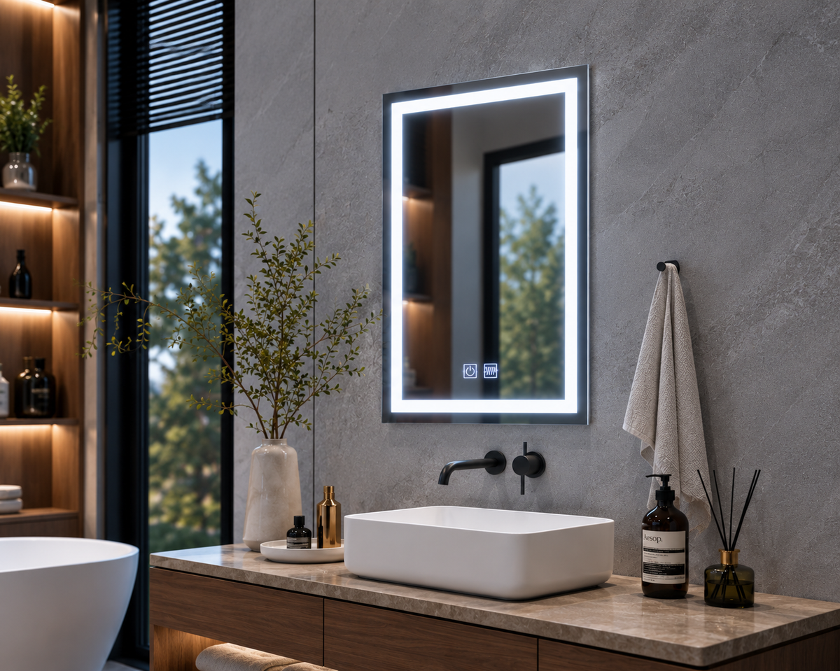 Oglinda Led Dreptunghiulara Touch, cu Functie Dezaburire E09/60x80cm
