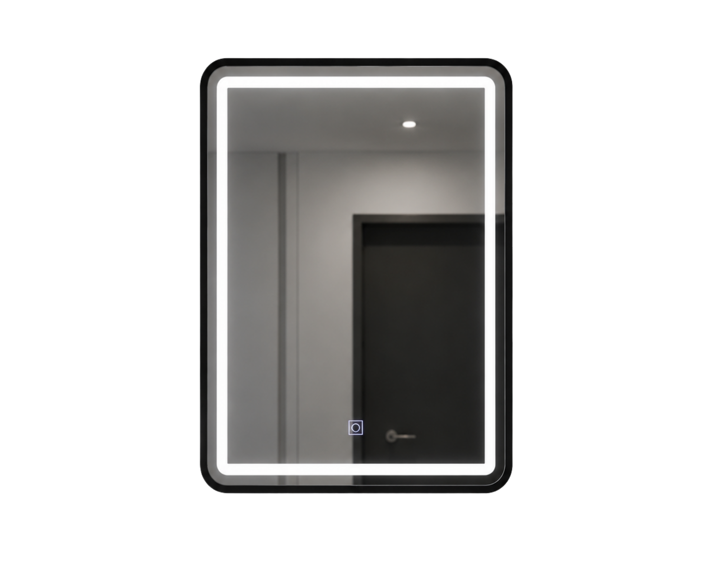 Oglinda LED Touch, Rama Neagra, C210/60x80 cm Colectia Korman Technik