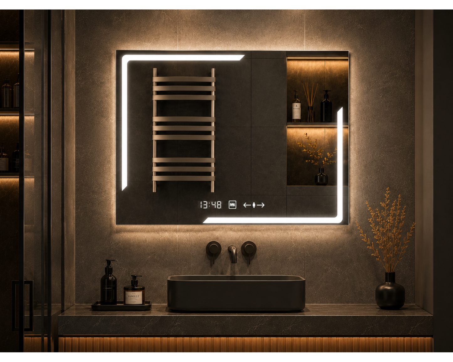 Oglinda LED Touch 80x60 cm Functie Dezaburire Colectia Marcello Funghi, model W38