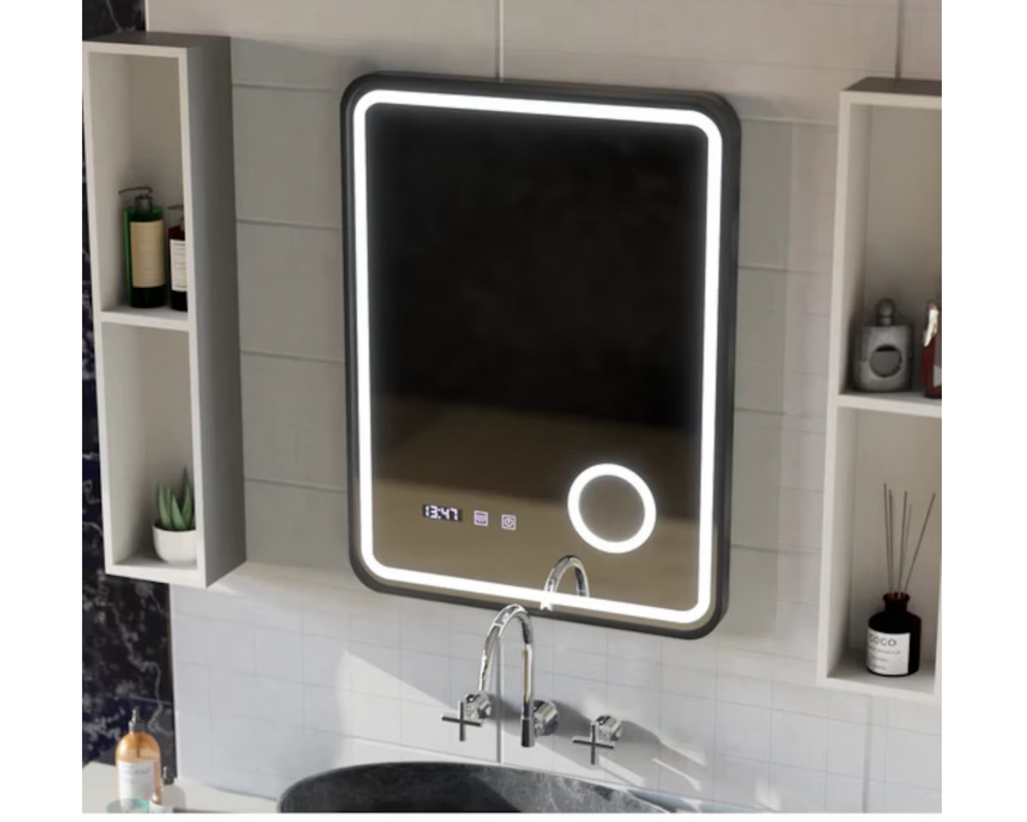 Oglinda LED Touch 60x80 cm Functie Dezaburire Colectia Marcello Funghi S80