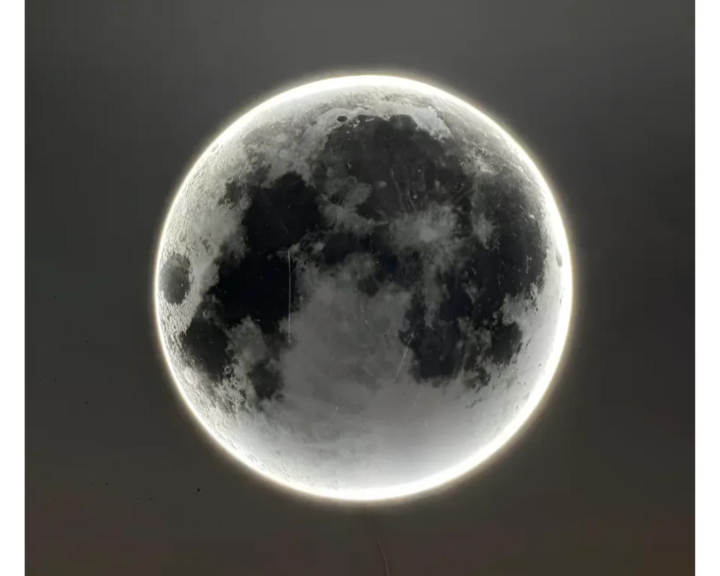 Aplica LED Decorativa Luna 34W Diametru 50CM Lumina Calda Neutra Rece 3000/4000/6000K
