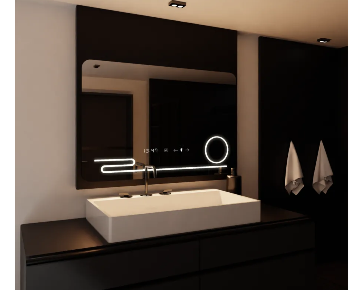 Oglinda LED Touch 100x60 cm Functie Dezaburire Colectia Marcello Funghi W36, 100x60cm