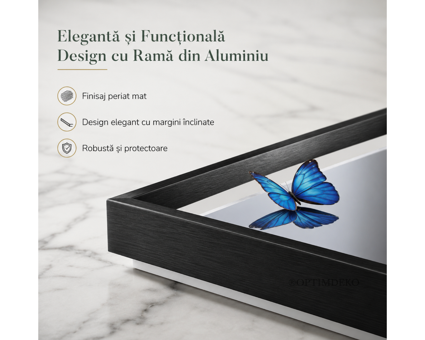 Oglinda LED Touch, Rama Neagra, C210/60x80 cm Colectia Korman Technik