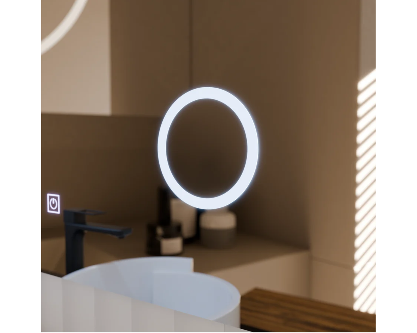 Oglinda LED Touch E07s - 80x60 cm Functie Dezaburire Colectia Marcello Funghi