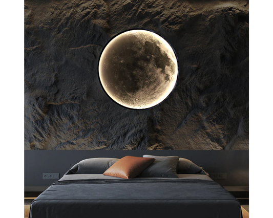 Aplica LED Decorativa Luna 55W Diametru 80CM Lumina Calda Neutra Rece 3000/4000/6000K