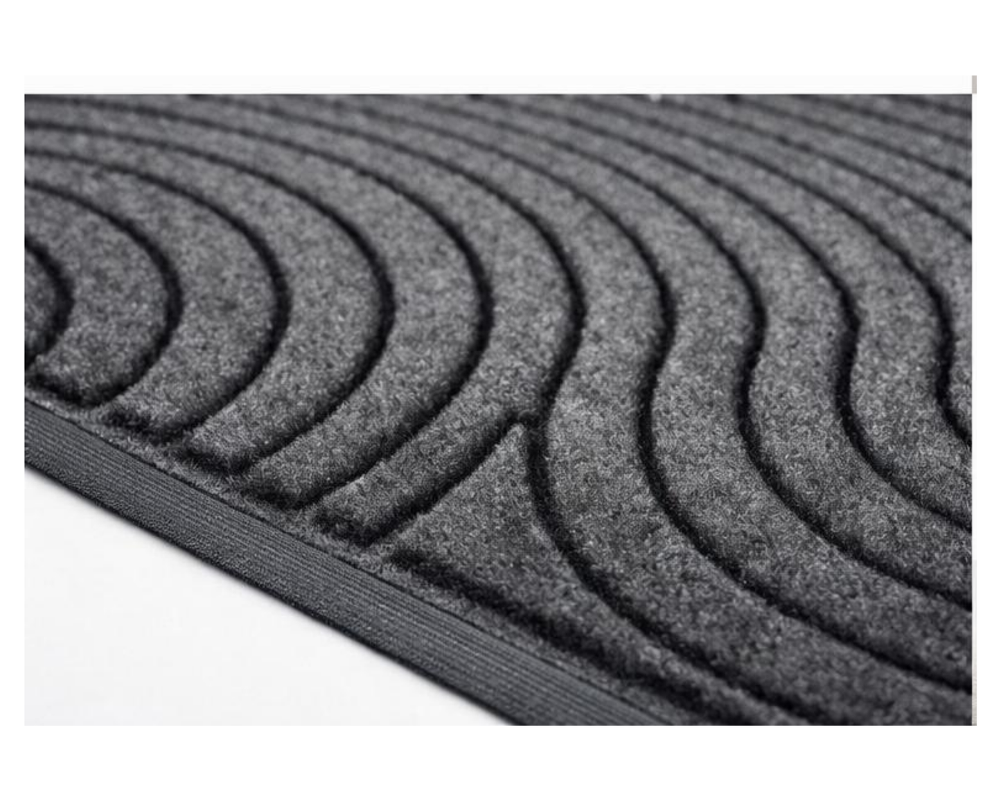 Covoras de intrare, 75x45 cm, absorbant, antiderapant, cu model modern, gri, ®OPTIMDEKO TR206
